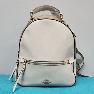 Coach Cream Backpack